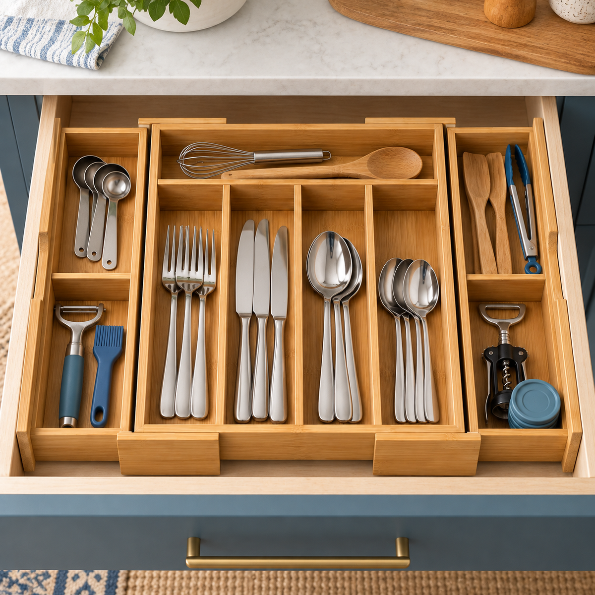 Expandable Utensil Tray — lifestyle view