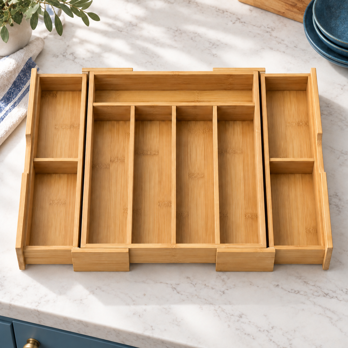 Expandable Utensil Tray — detail view