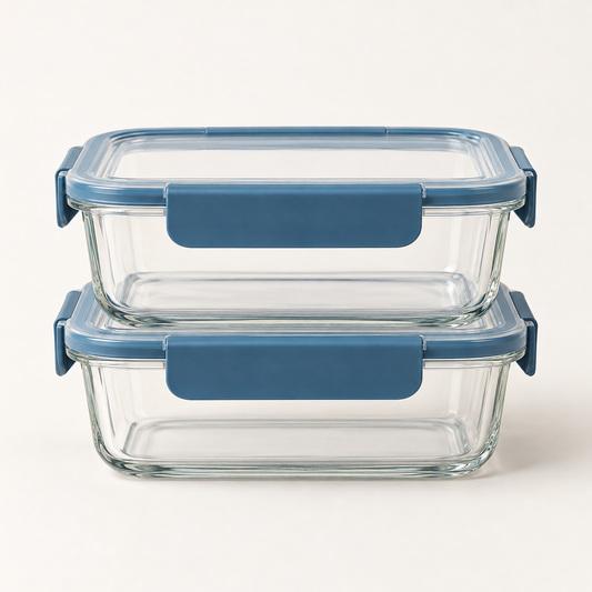 Glass Food Container Pair — hero view