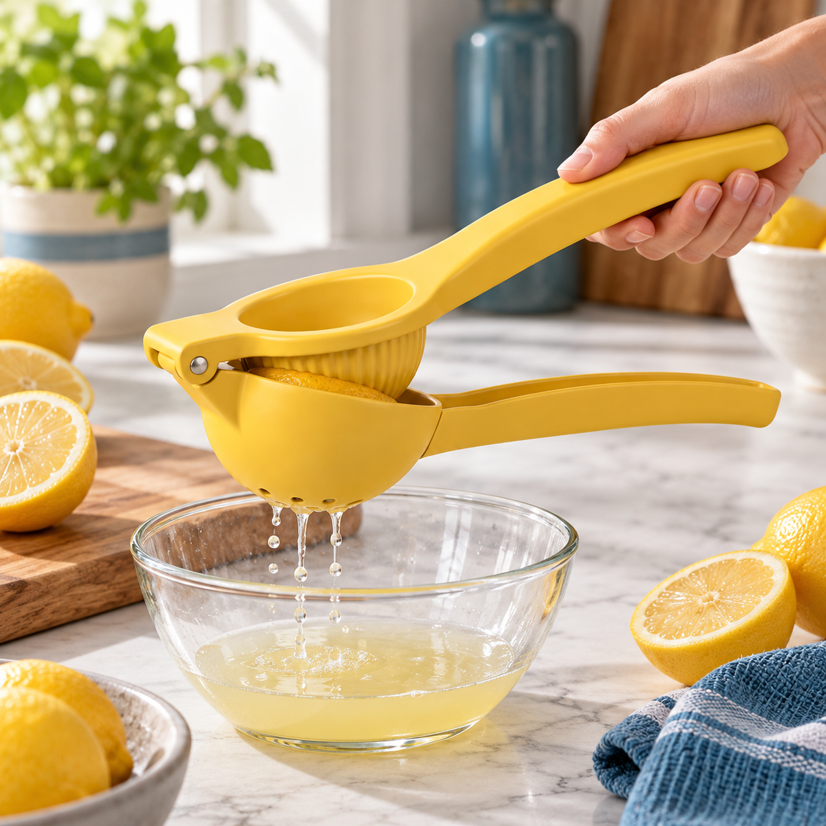 Handheld Citrus Squeezer — lifestyle view