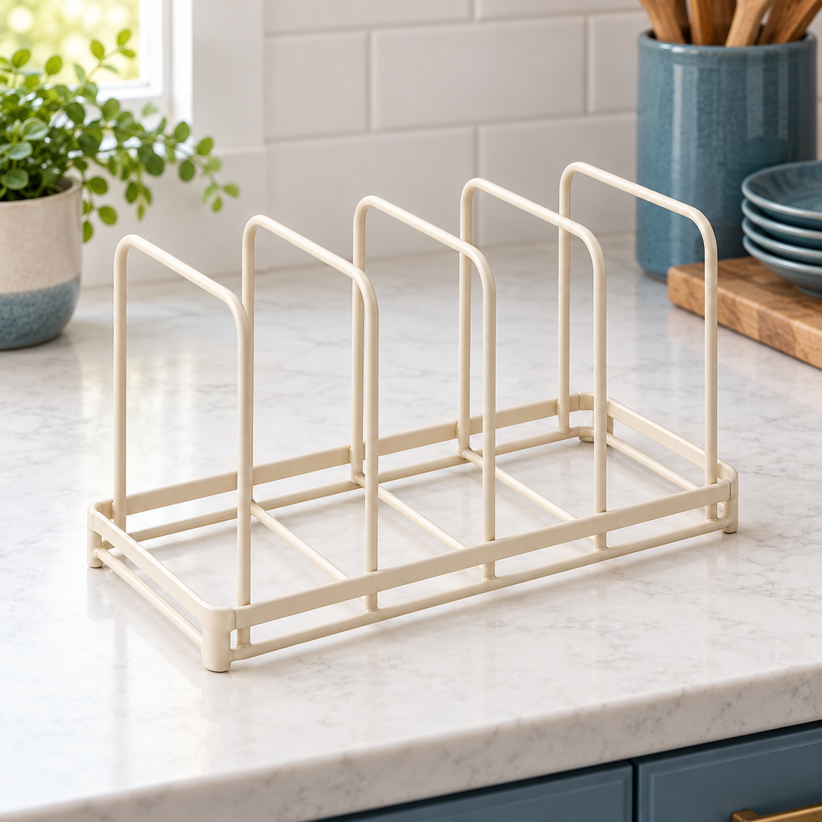 Pot Lid Organizer Rack — feature view