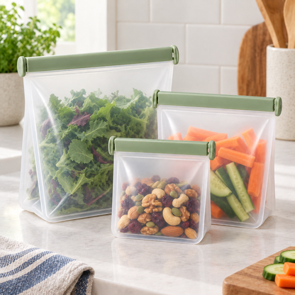 Reusable Food Bag Set — feature view
