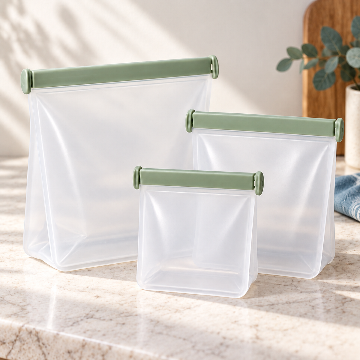 Reusable Food Bag Set — detail view