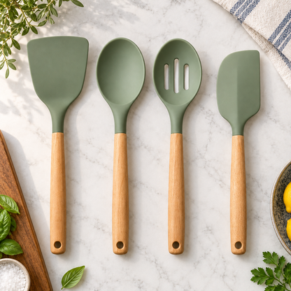 Silicone Cooking Utensil Set — feature view