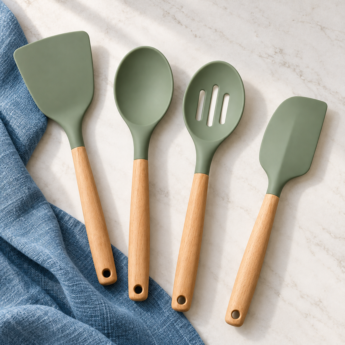 Silicone Cooking Utensil Set — overview view
