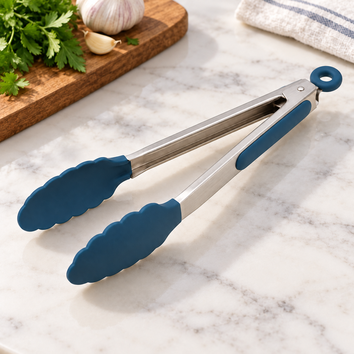Stainless Steel Kitchen Tongs — feature view